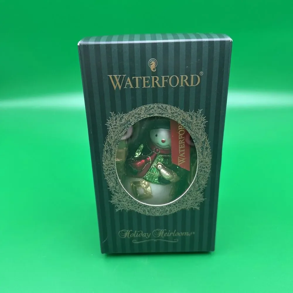 Waterford Holiday Heirlooms 2002 Lismore Liam 121568 Christmas Snowman Ornament